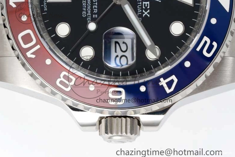 Blue Black CHS Best 1:1 Dial Ceramic Steel BLRO GMT-Master Red II Edition 904L APSF VR3186 116719 0810
